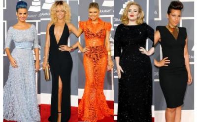 Ce au imbracat vedetele pe covorul rosu de la Premiile Grammy 2012 - vezi galeria foto