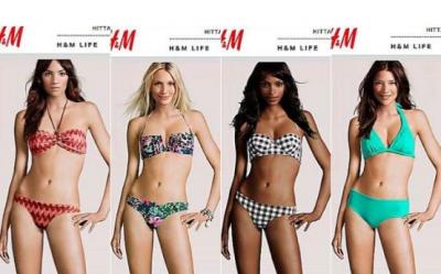 Frumusete redefinita sau gafa ieftina? H&M prefera trupurile feminine virtuale, dar le lipeste chipuri reale