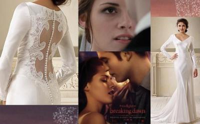Rochia de mireasa purtata de Bella Swan in Twilight - Breaking Dawn va putea fi cumparata din 2012