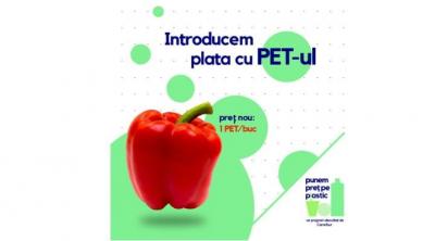 Poti cumpara legume si fructe cu PET-uri (plastic) in Romania