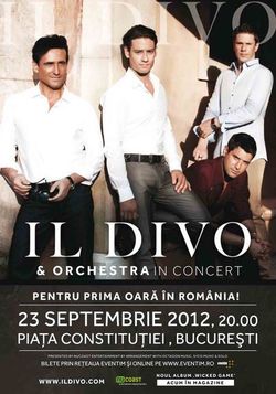 Concert Il Divo in Piata Constitutiei din Bucuresti