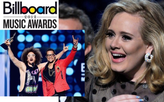 Adele si LMFAO, marii castigatori ai Billboard Music Awards 2012