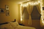Decoreaza dormitorul cu ghirlande luminate